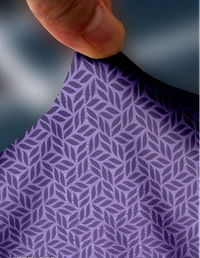 Purple Color Strechable 3d Printed 3 Seater Slip Sofa Cover - Purple, Polyster, 3d Printed, Multipack 1